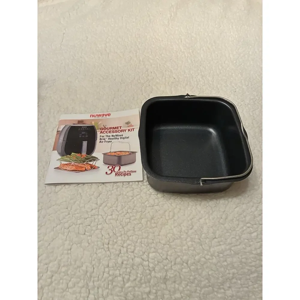 NuWave Gourmet Accessory Kit, Rack, Baking Pan Recipe Book Brand New never used